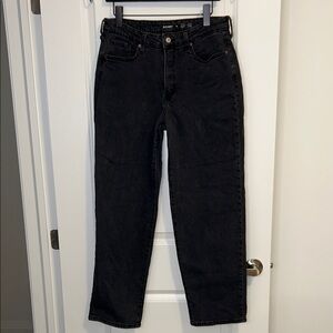 Old Navy Women's Straight Black Jeans - Classic Fit